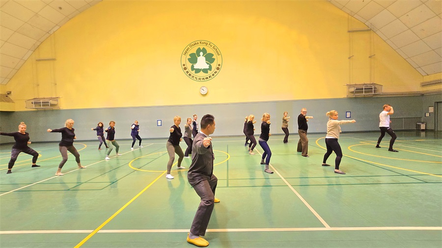 Group martial arts training retreat in Japan