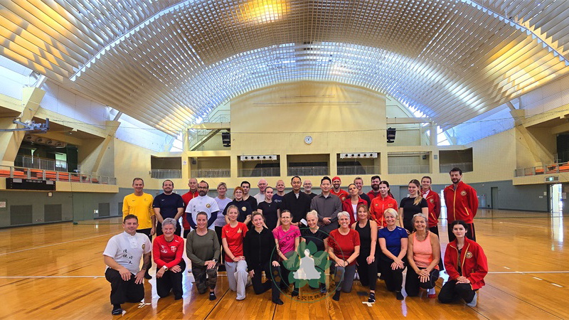 International Student Community at Japan Osaka Kung Fu School /><p style= International students training together at Japan Osaka Kung Fu School in Osaka, Japan